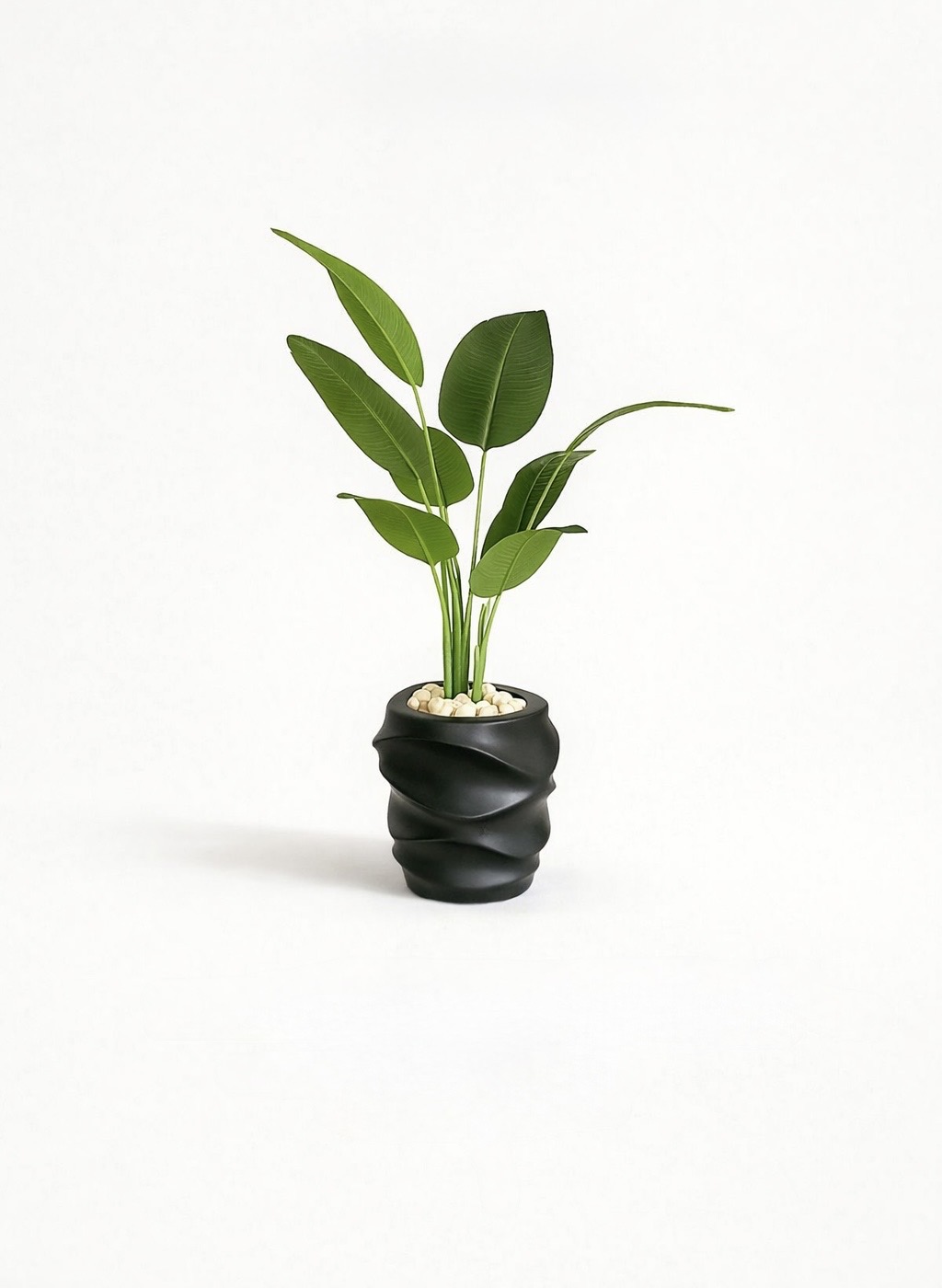 Fiberglass base - Leather leaves 135x50 cm