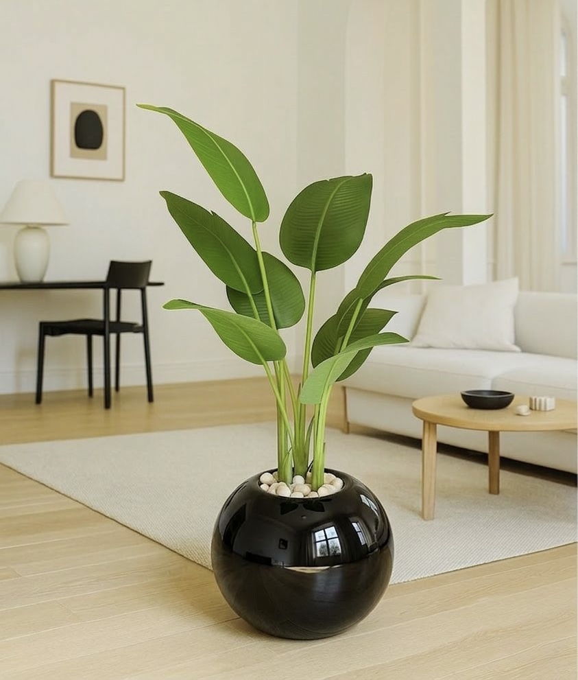 120x45 • fiberglass • Leather leaves