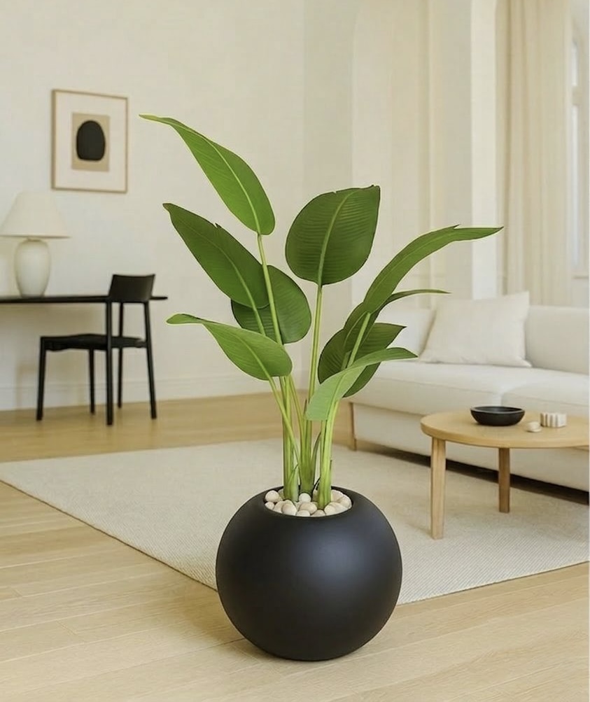 120x45 • fiberglass • Leather leaves