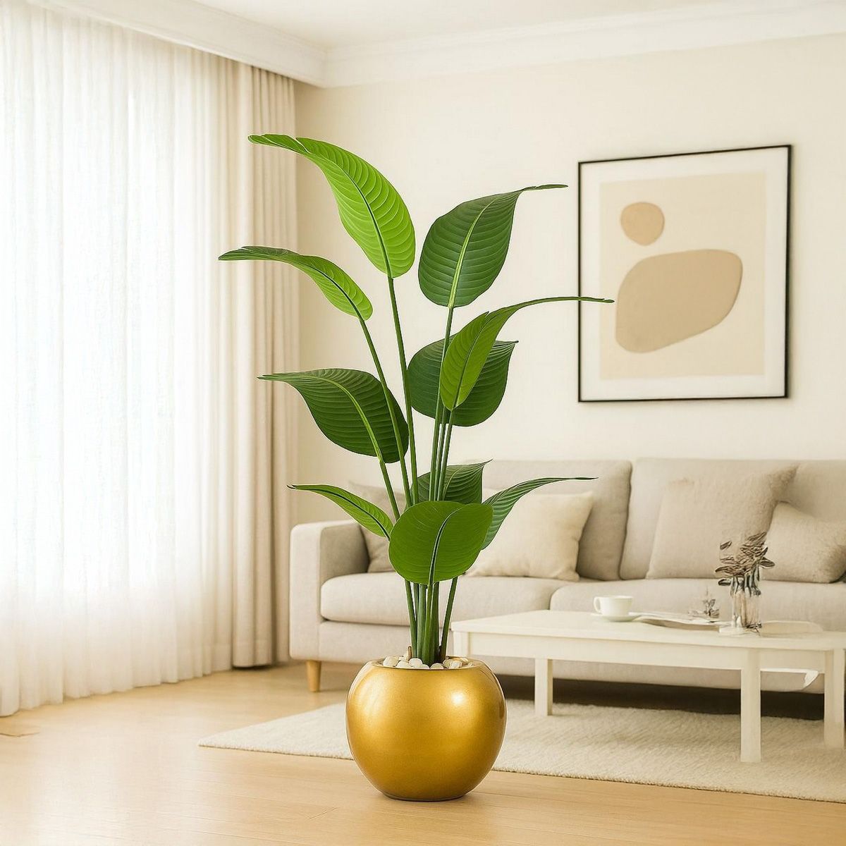155x50cm - fiberglass plant pot - Artificial Banana Plant