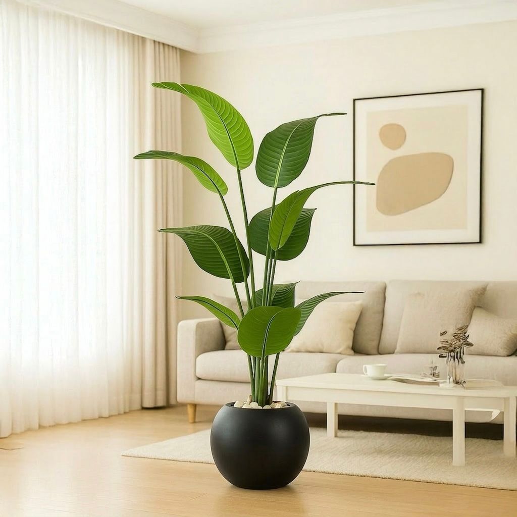 155x50cm - fiberglass plant pot - Artificial Banana Plant
