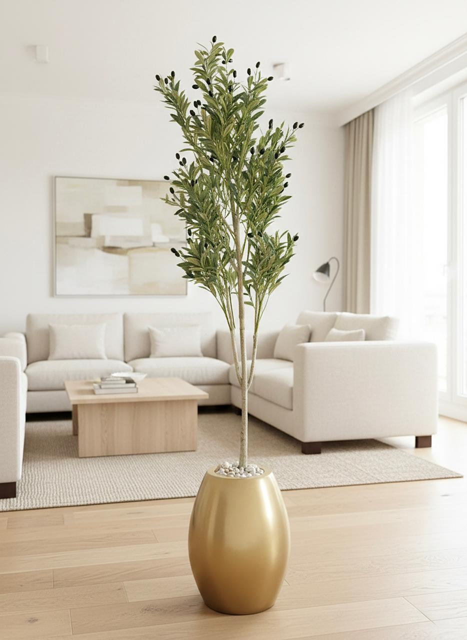 230 x 60cm - Fiberglass plant pot - Olive tree